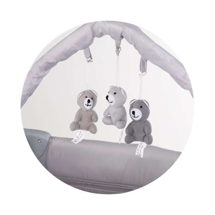 Pătuț pliabil Chipolino Luna Platinum (KOSILU261PL)