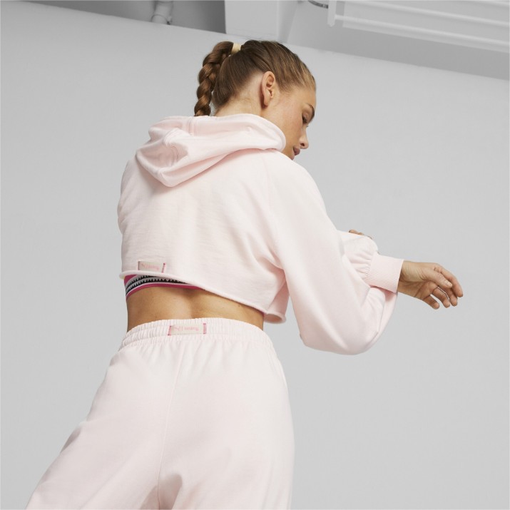 Женская толстовка Puma Lemlem Cropped Longsleeve Frosty Pink, s.S