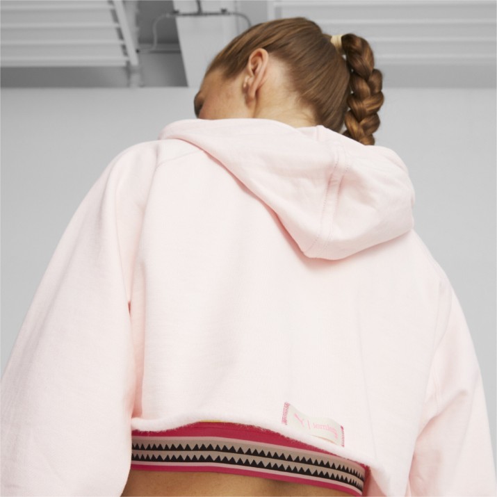 Женская толстовка Puma Lemlem Cropped Longsleeve Frosty Pink, s.S