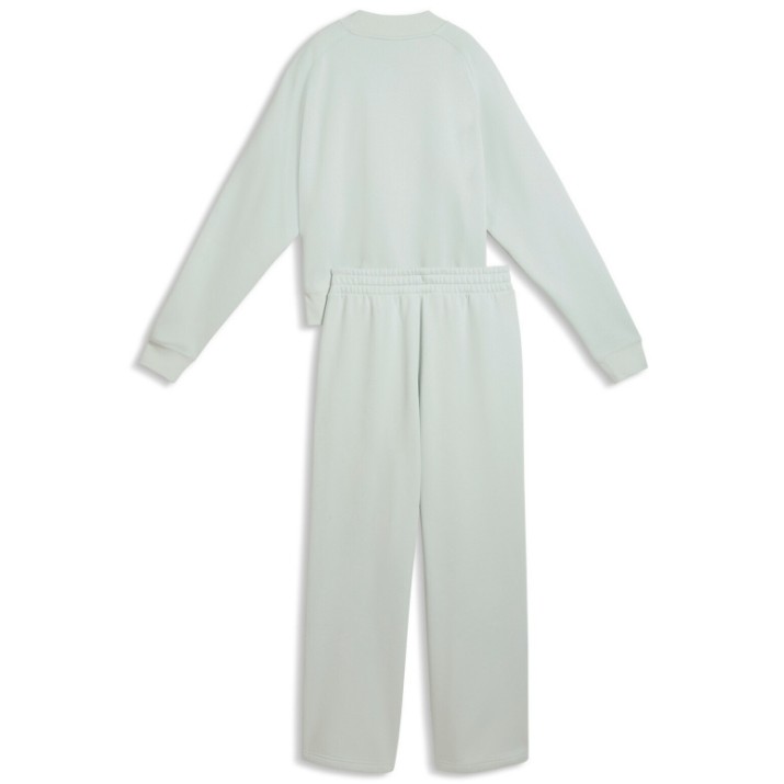 Costum sportiv damă Puma Loungewear Sweat Suit Comfort Fl Cl Creme de Mint, s.XL