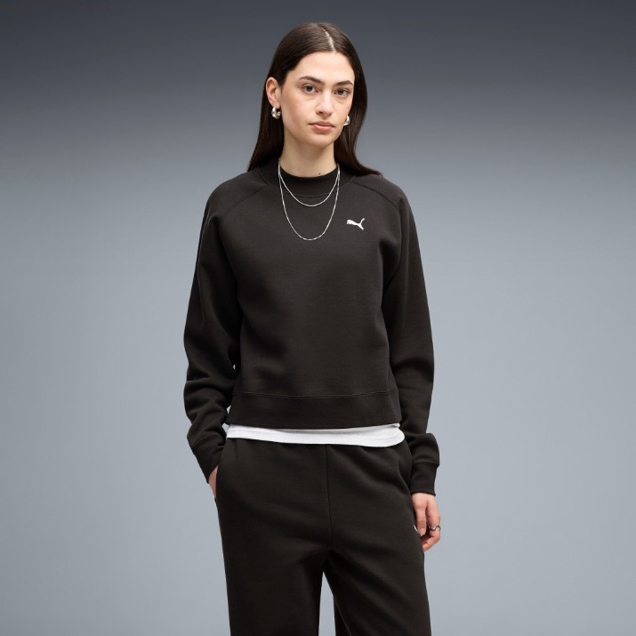 Costum sportiv damă Puma Loungewear Sweat Suit Comfort Fl Cl Puma Black, s.M