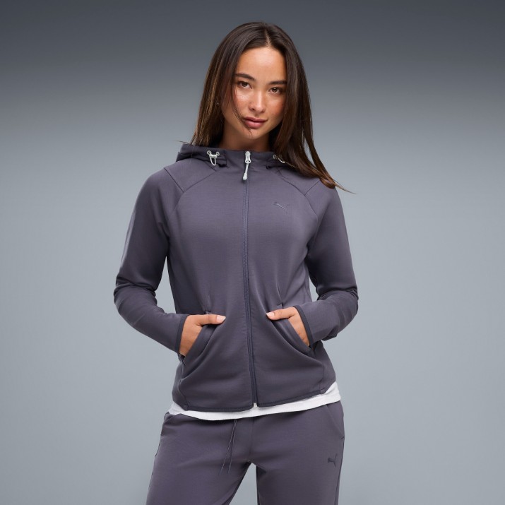 Hanorac damă Puma Pumatech Sense Full Zip Inky Depths, s.XL