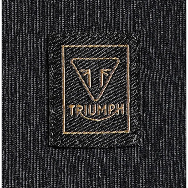 Tricou bărbătesc Triumph Burnham Jet Black (MTSS20010-M)