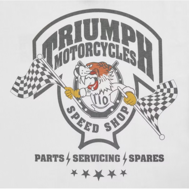 Tricou bărbătesc Triumph Games Tee White (MTSS26226-L)