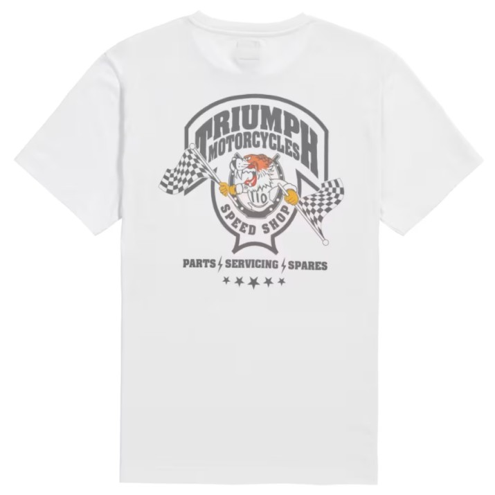 Tricou bărbătesc Triumph Games Tee White-XL (MTSS26226-XL)
