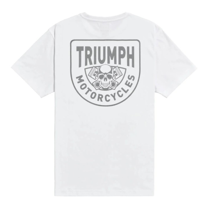 Tricou bărbătesc Triumph Piston Rich White (MTSS25105-M)