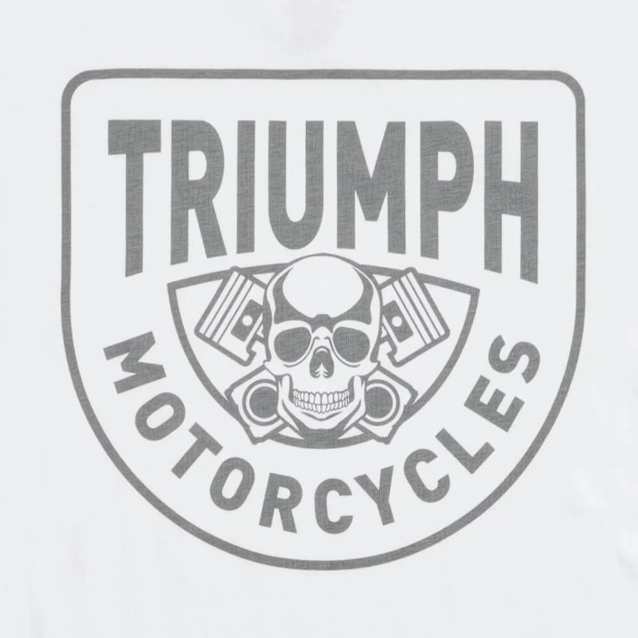 Мужская футболка Triumph Piston Rich White (MTSS25105-XL)