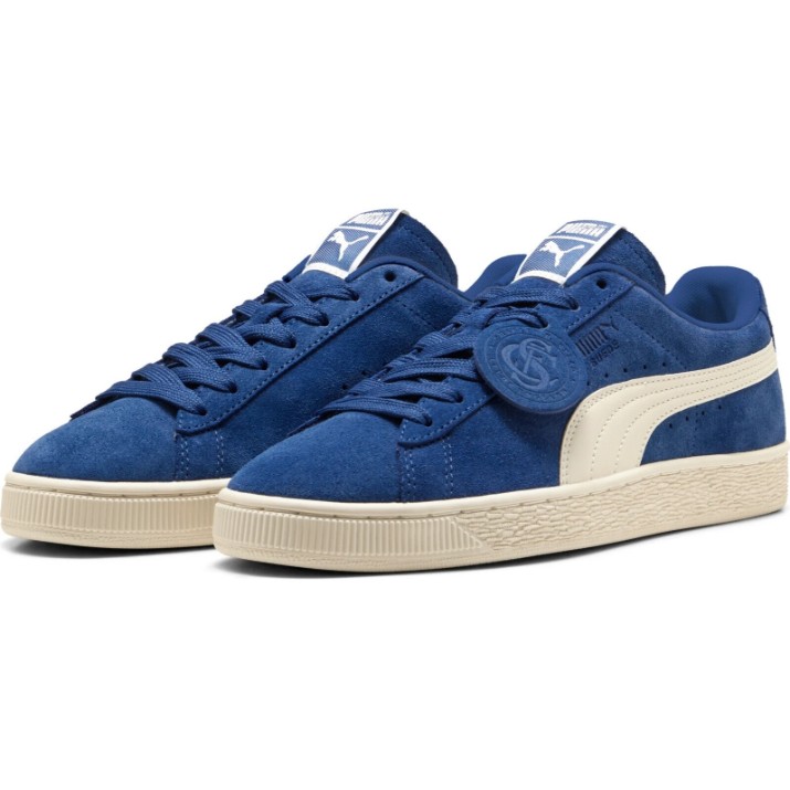 Ghete pentru bărbați Puma Suede Charles F.Stead VI Royal Sapphire/Alpine Snow, s.44.5