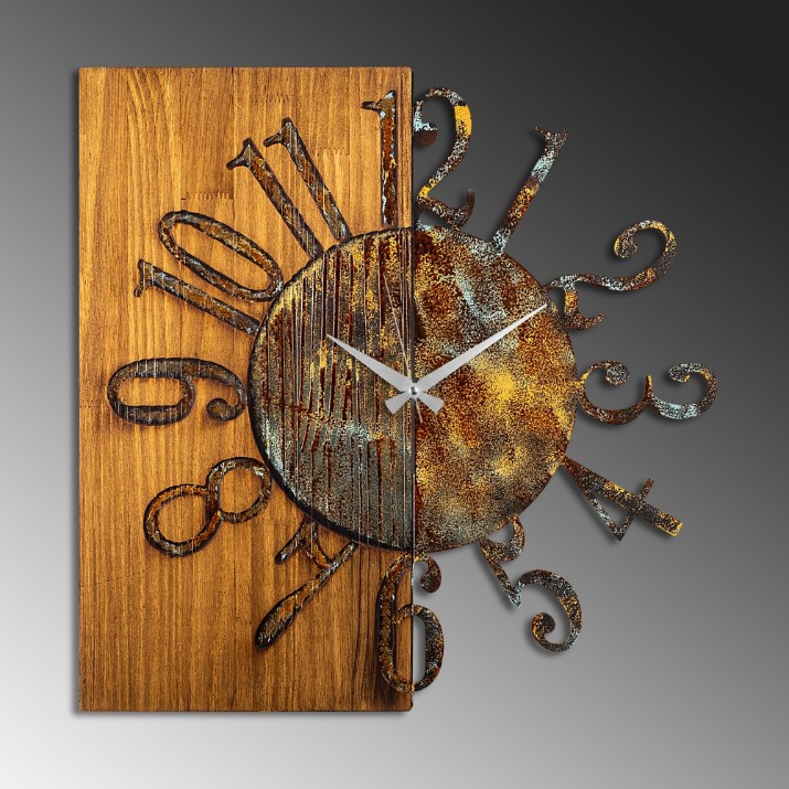 Ceas de perete Wallity Wooden Clock 7-A