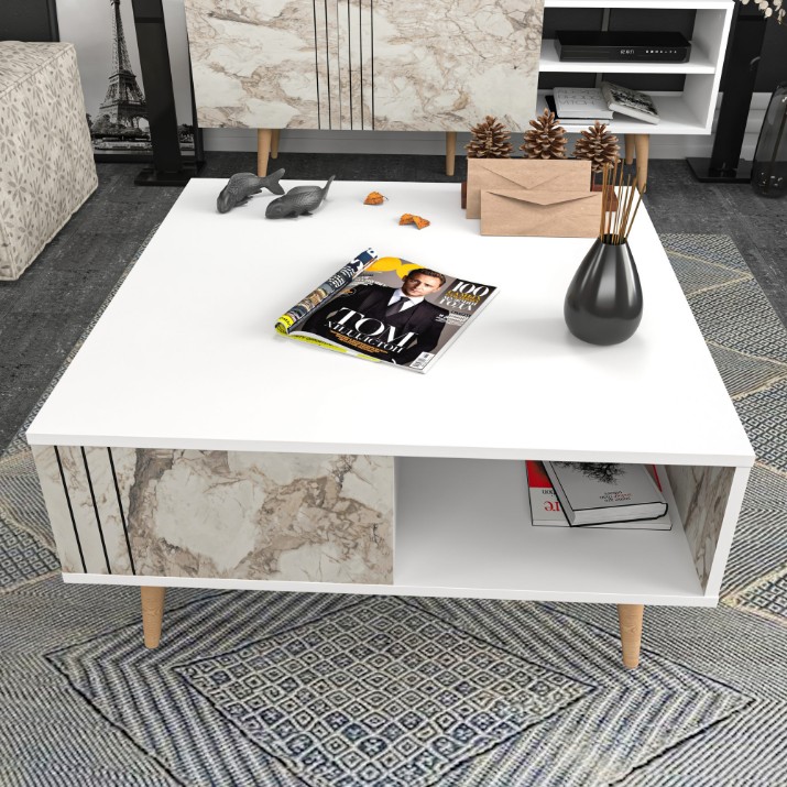 Журнальный столик Hanah Home Ronas White