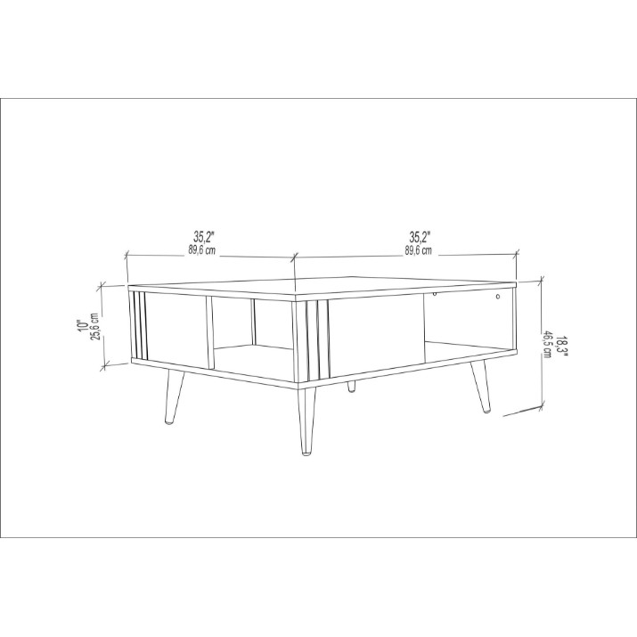 Журнальный столик Hanah Home Ronas Oak