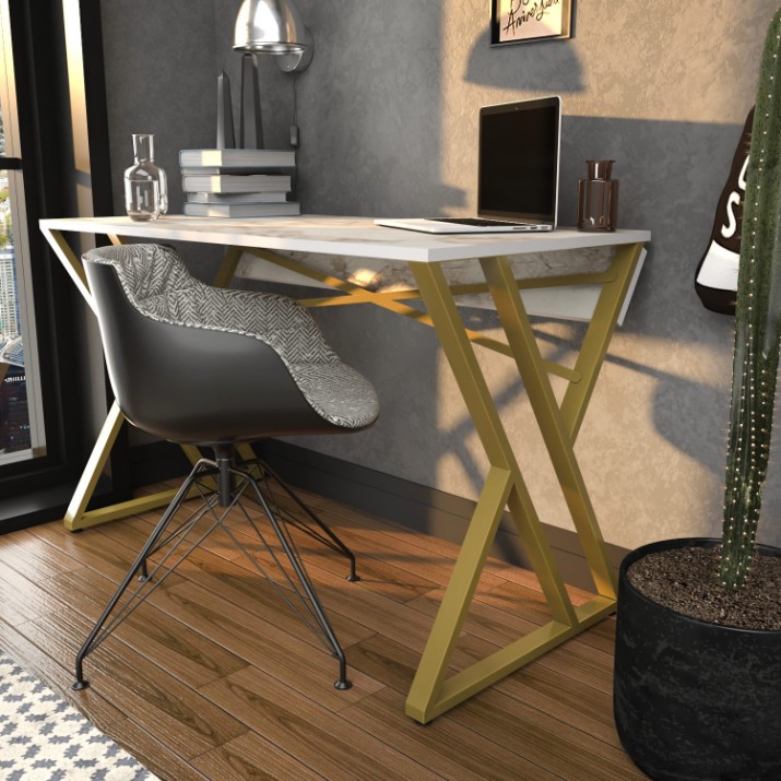 Письменный стол Hanah Home Gyza White Gold
