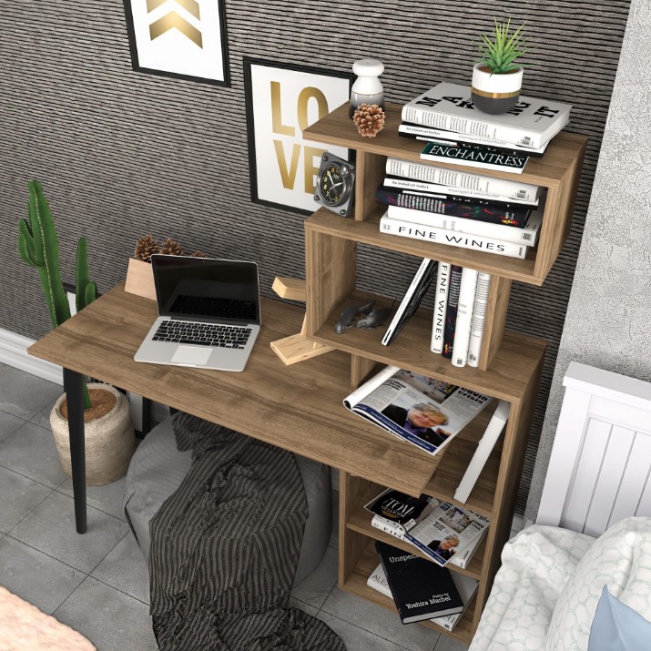 Masa de birou Hanah Home Vina Walnut