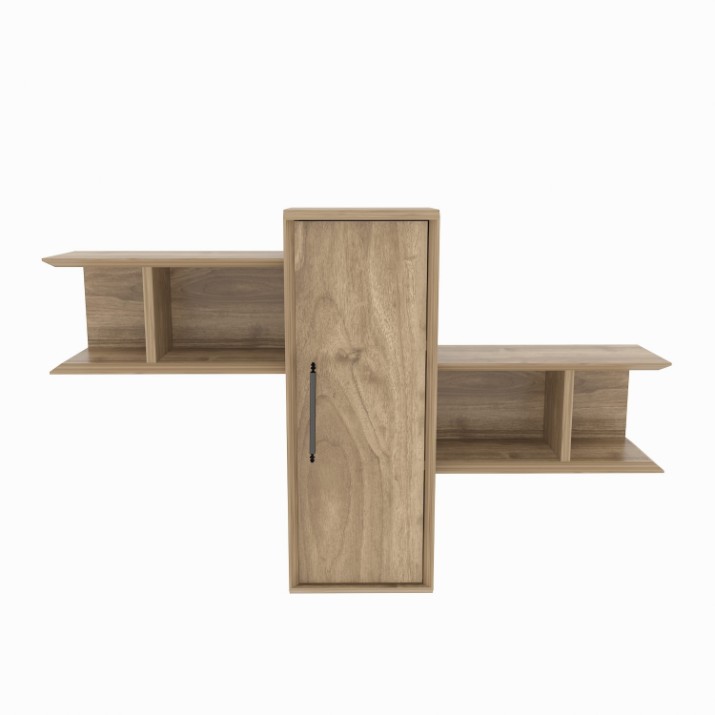 Настенная полка Hanah Home Olida Walnut