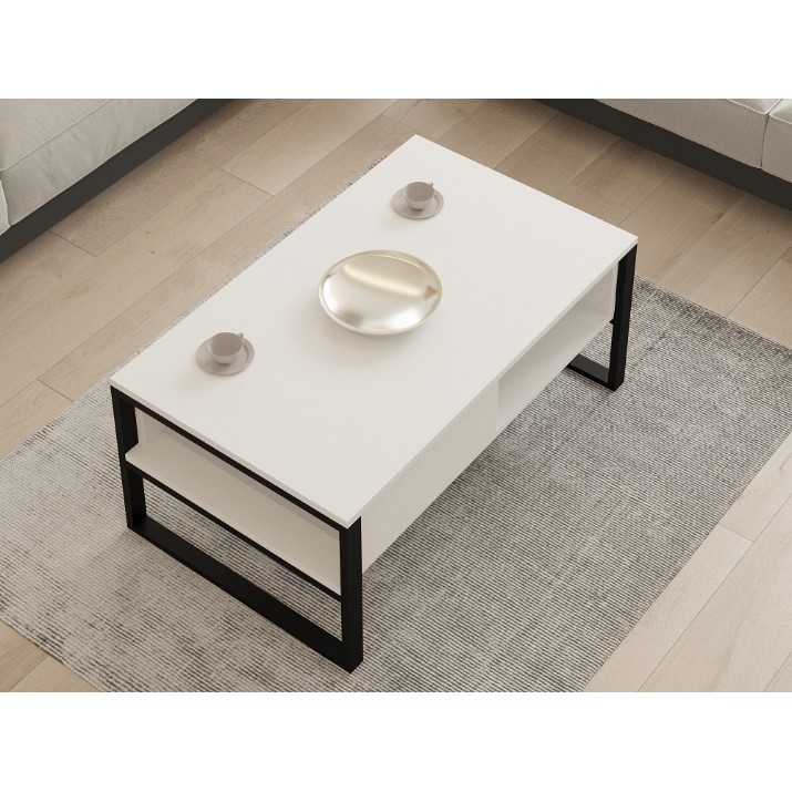Măsuţă cafea Hanah Home Devon White