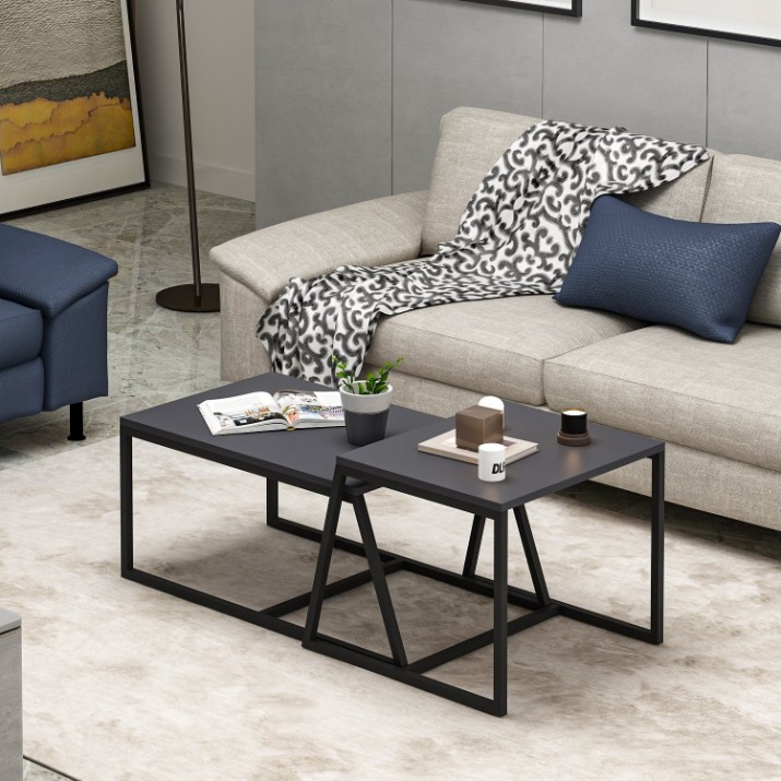 Măsuţă cafea Hanah Home Minimal Anthracite