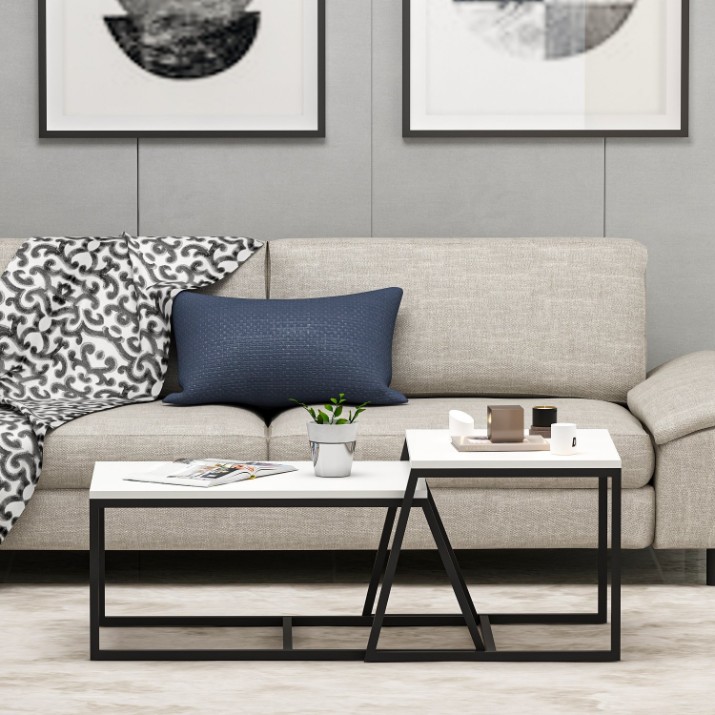Set măsuţe cafea Hanah Home Minimal White