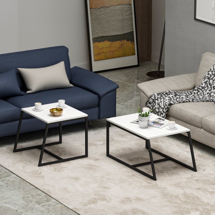 Set măsuţe cafea Hanah Home Minimal White