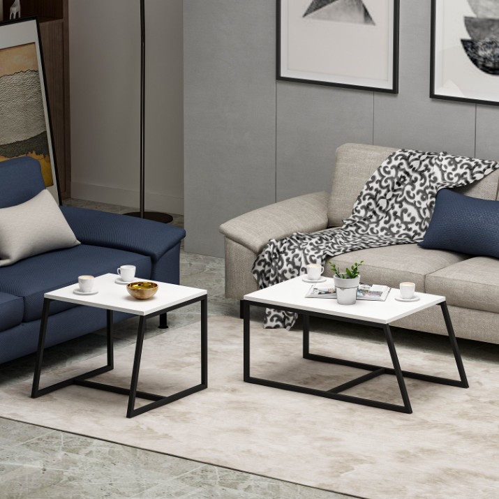 Set măsuţe cafea Hanah Home Minimal White