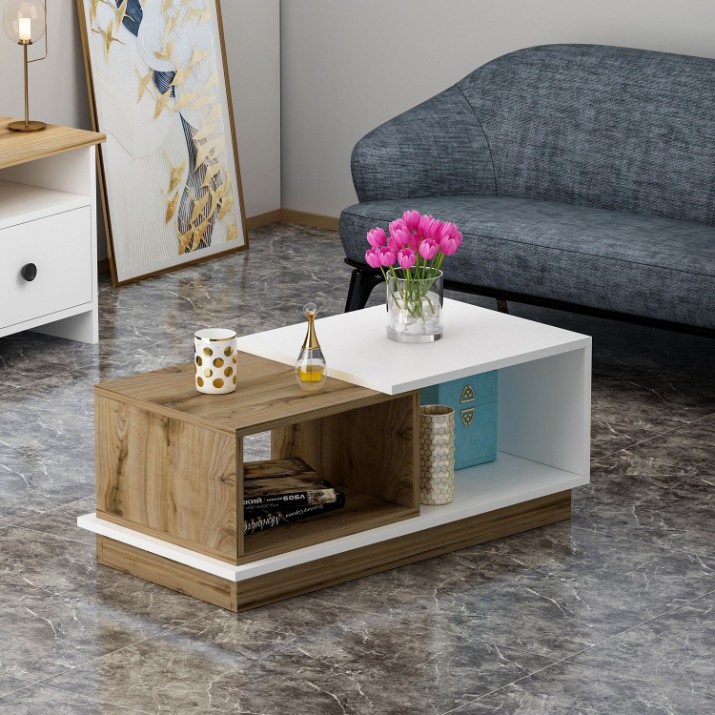 Măsuţă cafea Hanah Home Viyana White