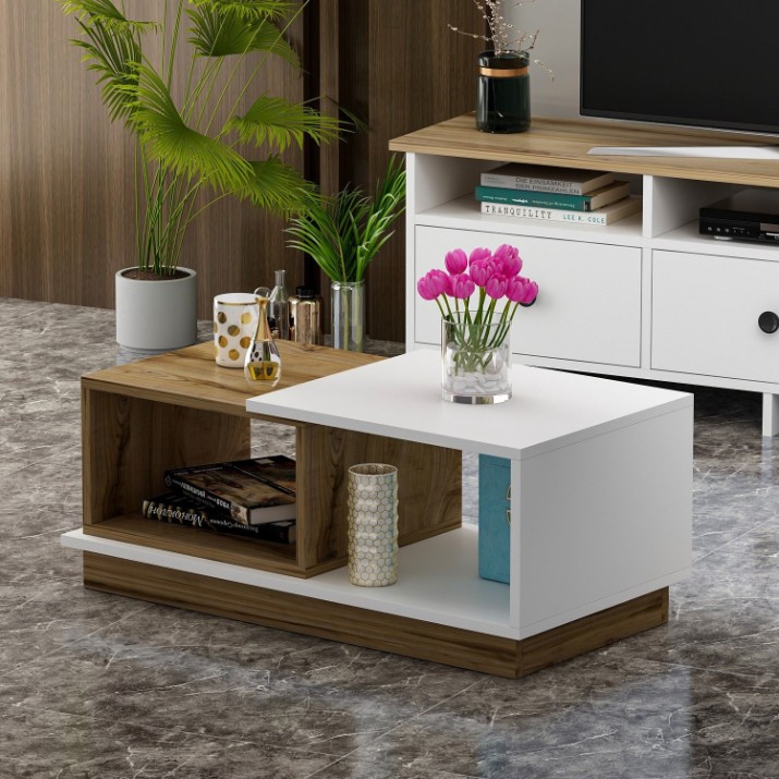 Măsuţă cafea Hanah Home Viyana White