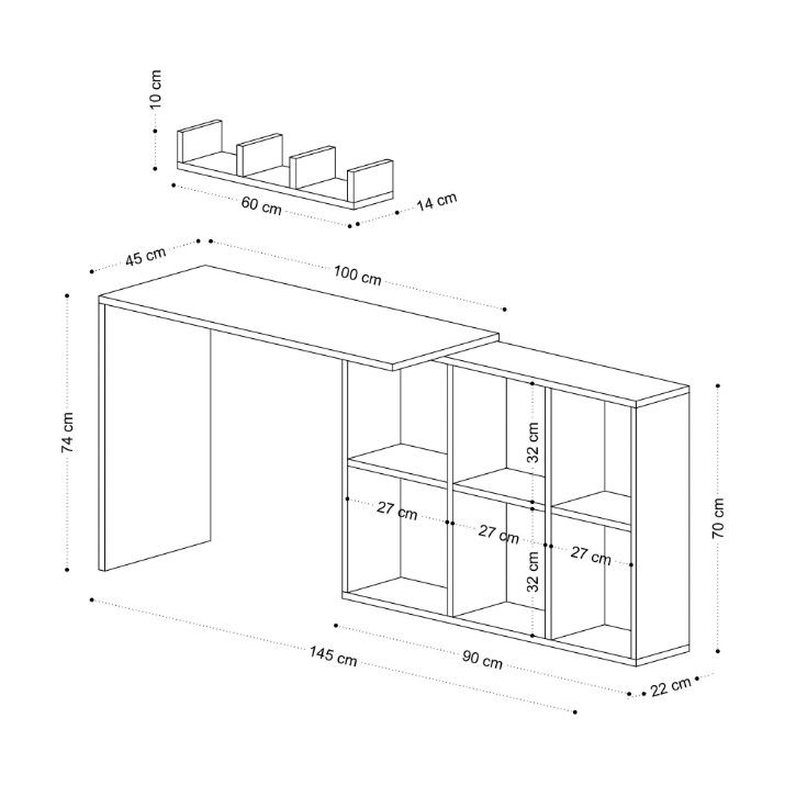 Письменный стол Hanah Home Jack