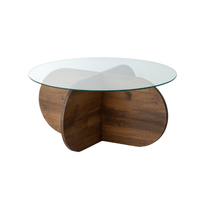 Măsuţă cafea Hanah Home Bubble Wood Walnut
