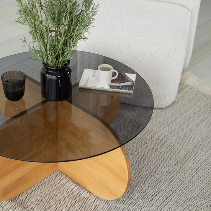 Журнальный столик Hanah Home Bubble Wood Fume Oak