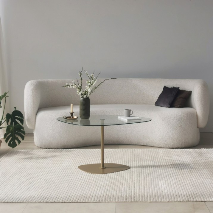 Măsuţă cafea Hanah Home Soho Transparent Gold