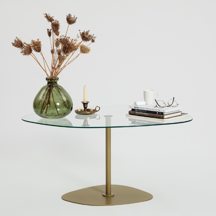 Măsuţă cafea Hanah Home Soho Transparent Gold