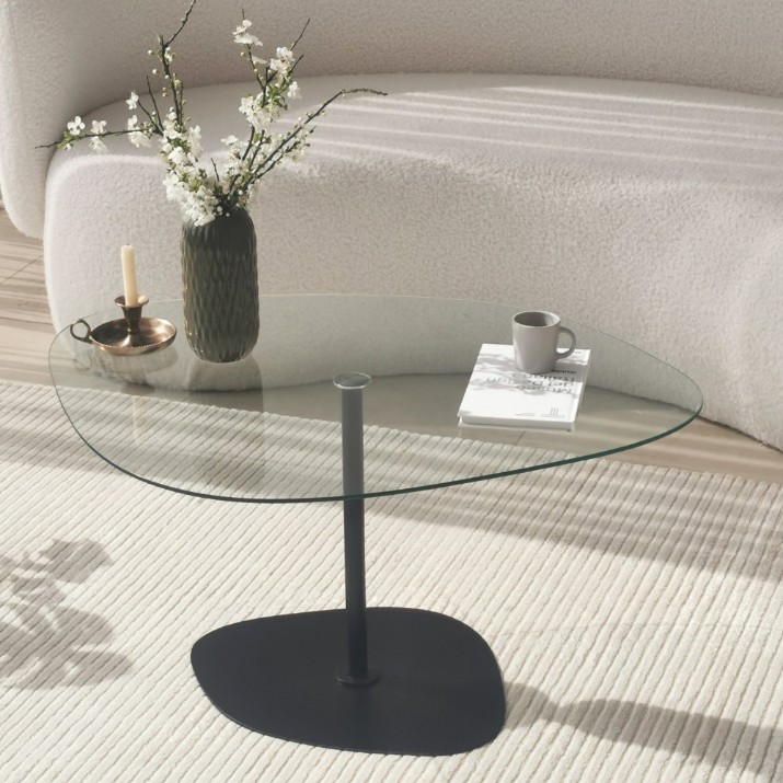 Măsuţă cafea Hanah Home Soho Transparent Black