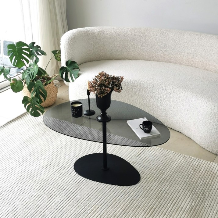 Măsuţă cafea Hanah Home Porto Dark Grey Black