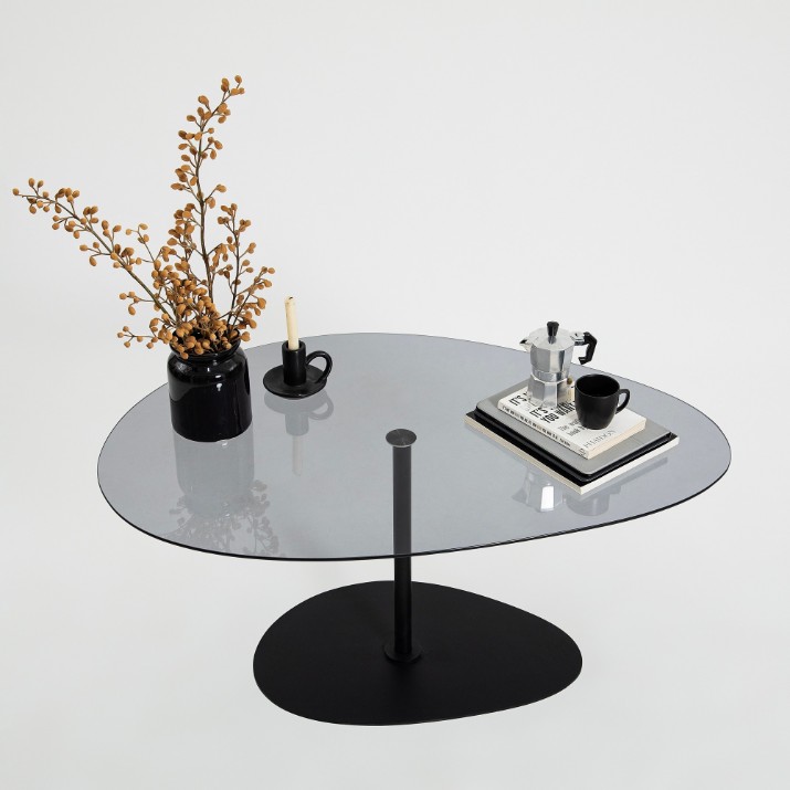 Măsuţă cafea Hanah Home Porto Dark Grey Black