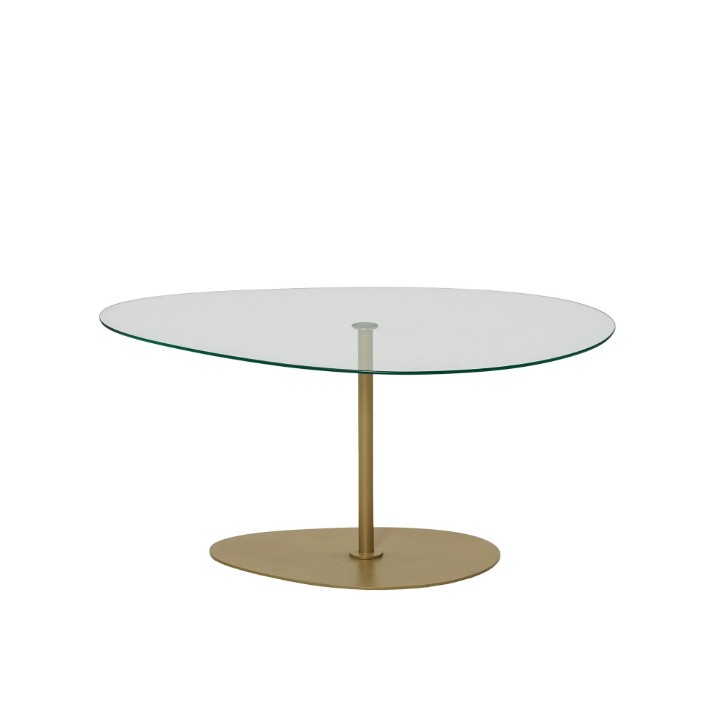 Măsuţă cafea Hanah Home Porto Transparent Gold
