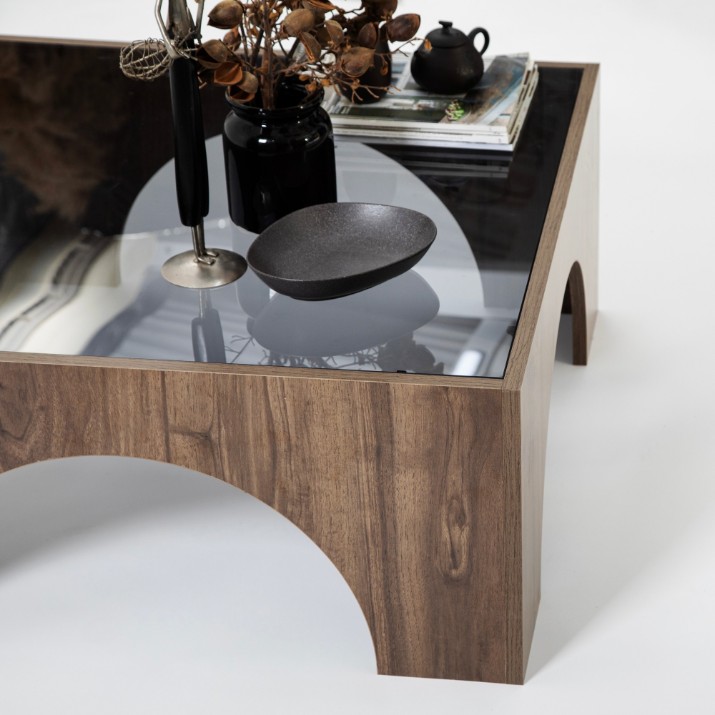 Măsuţă cafea Hanah Home Seine Walnut Dark Grey
