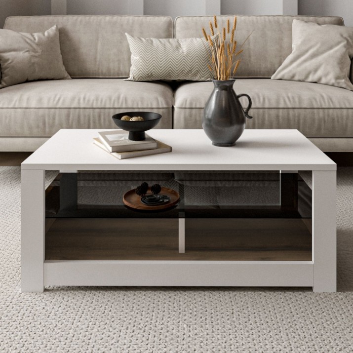 Măsuţă cafea Hanah Home Aydos White Oak