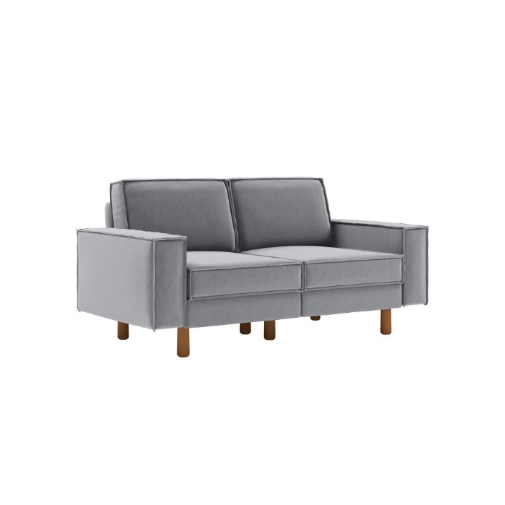 Диван Atelier Del Sofa Sparrow 2 Fog Grey Walnut