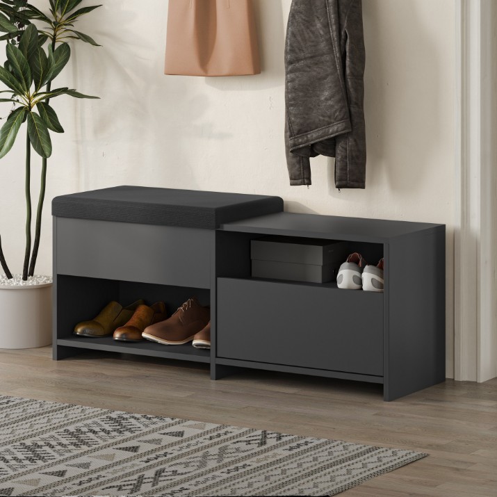 Rafturi pentru pantofi Hanah Home Filux Bench Anthracite