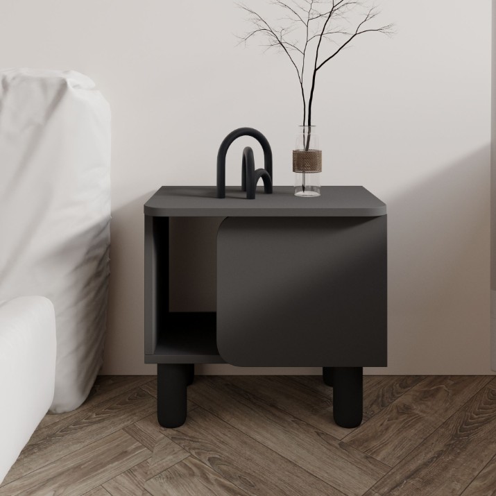Прикроватная тумба Hanah Home River Anthracite