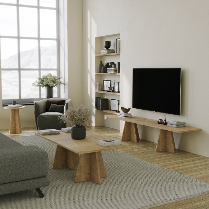 Журнальный столик Hanah Home Mushroom 2 Sapphire Oak