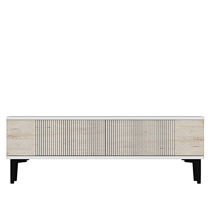 Тумба под ТВ Hanah Home Corsa 120 White Travertine