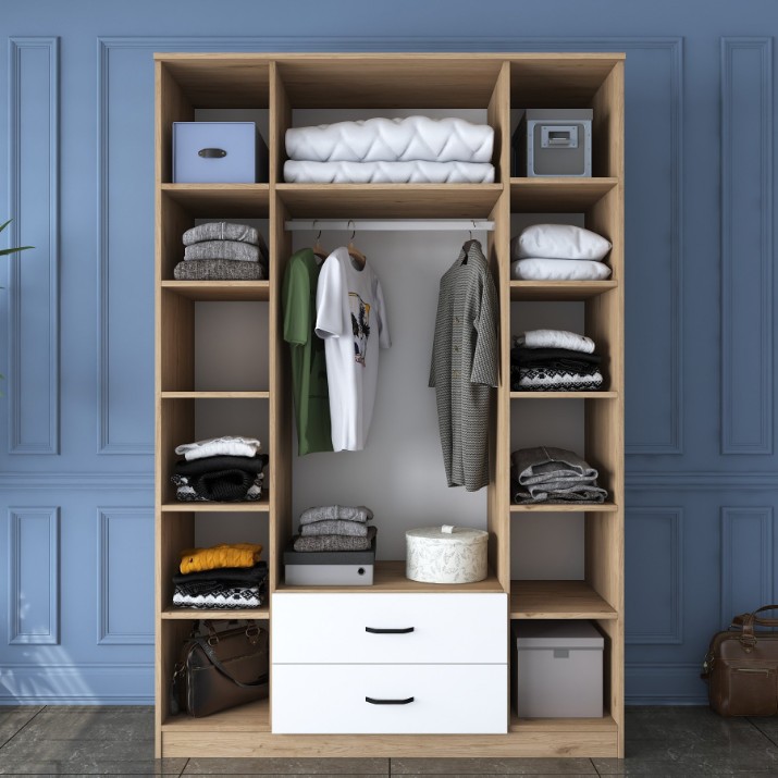 Dulap Rani BA112 Walnut White
