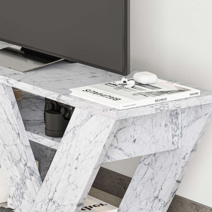 Comodă TV Hanah Home Pipralla Carrara Marble