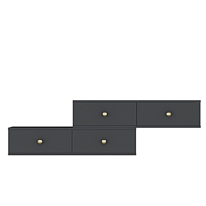 Тумба под ТВ Hanah Home Zuzu Double Anthracite