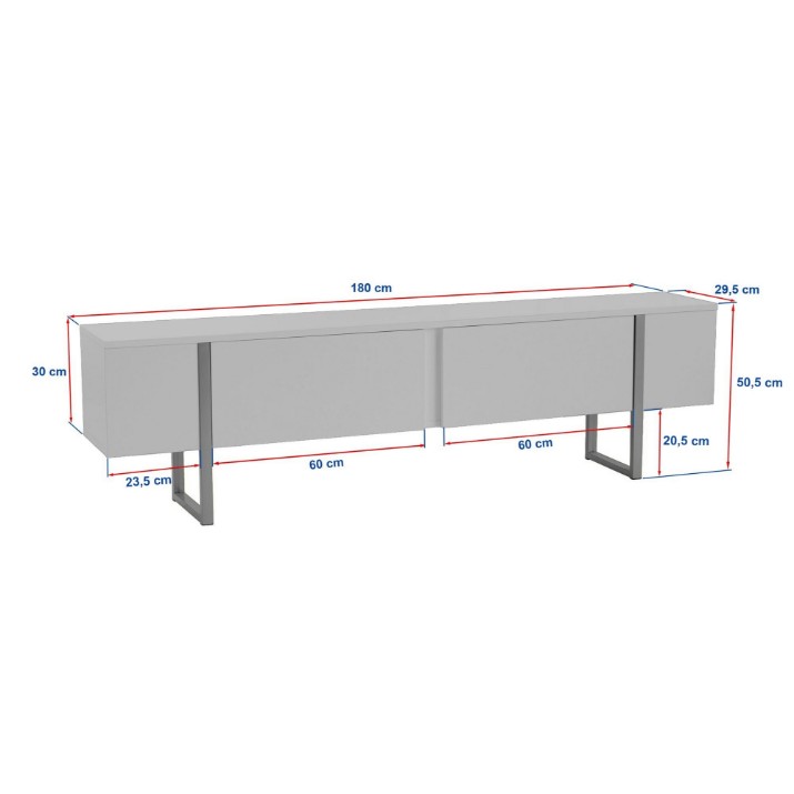 Comodă TV Hanah Home Onera White Gold