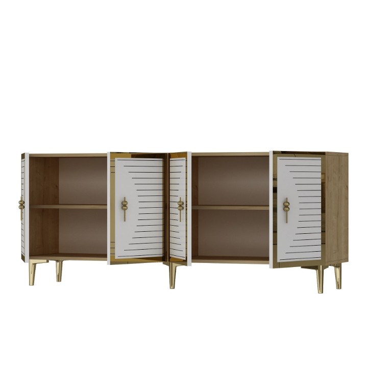 Тумба Hanah Home Tuna 180 Sapphire Oak White Gold