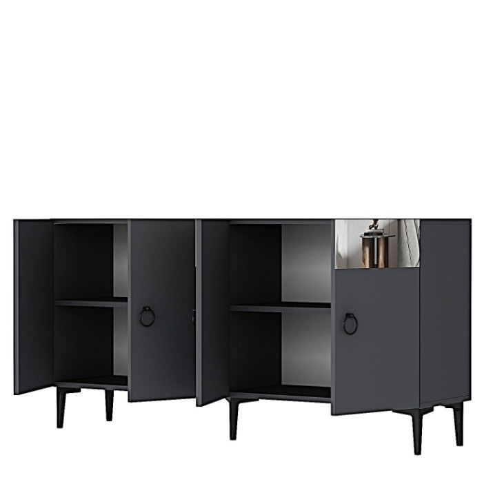 Тумба Hanah Home Gama 150 Anthracite Silver