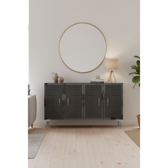 Тумба Hanah Home Tuna 120 Anthracite Silver