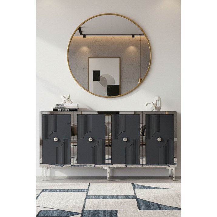 Тумба Hanah Home Pega 150 Anthracite Silver