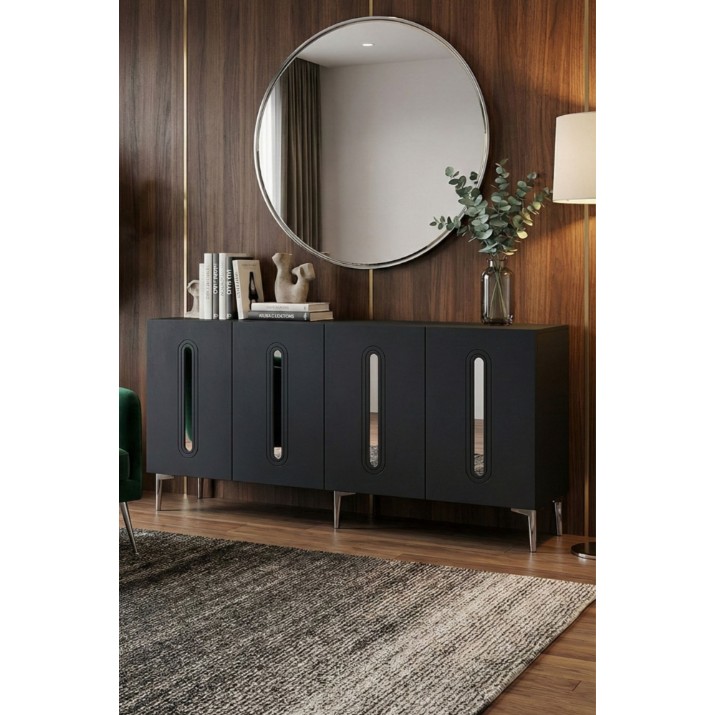 Тумба Hanah Home Rany 180 Anthracite Silver
